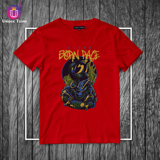 Born Race Urban Graphics Round Neck Half Sleeve Cotton T-shirt