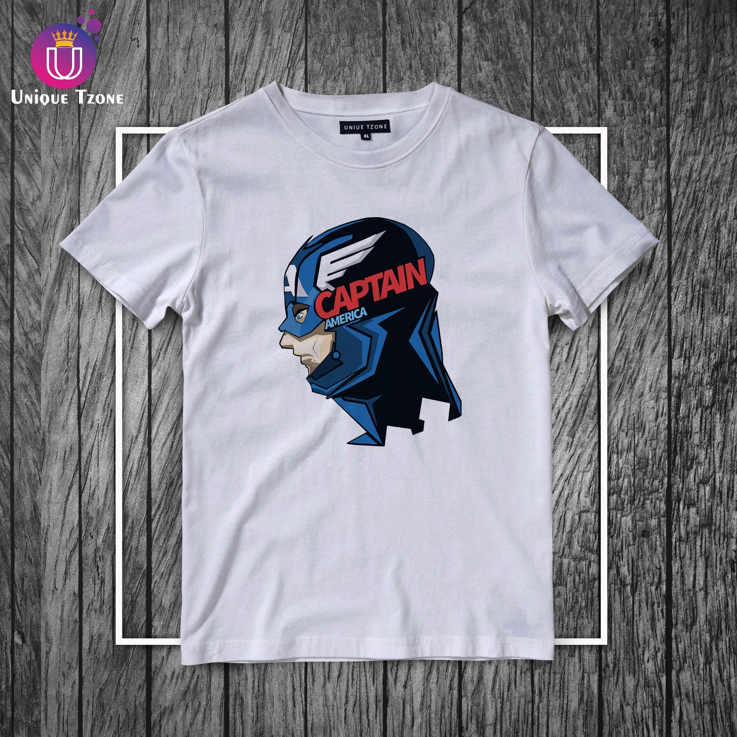 Captain America Half Sleeve Round Neck Marvel Cotton T-shirt
