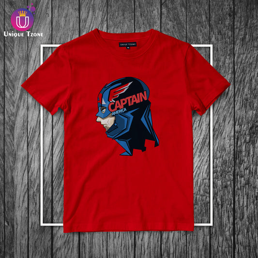 Captain America Half Sleeve Round Neck Marvel Cotton T-shirt