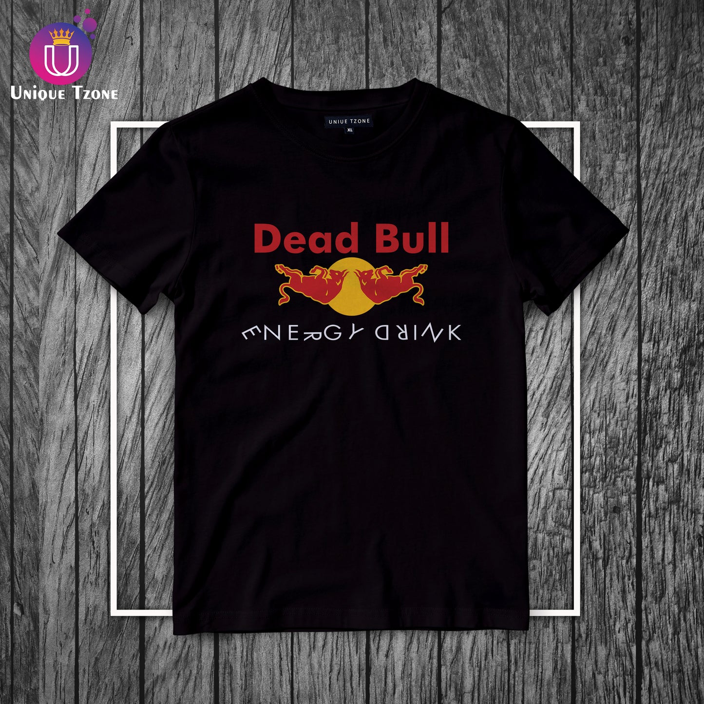 Dead Bull : Energy Drink Round Neck Half Sleeve Cotton T-shirt