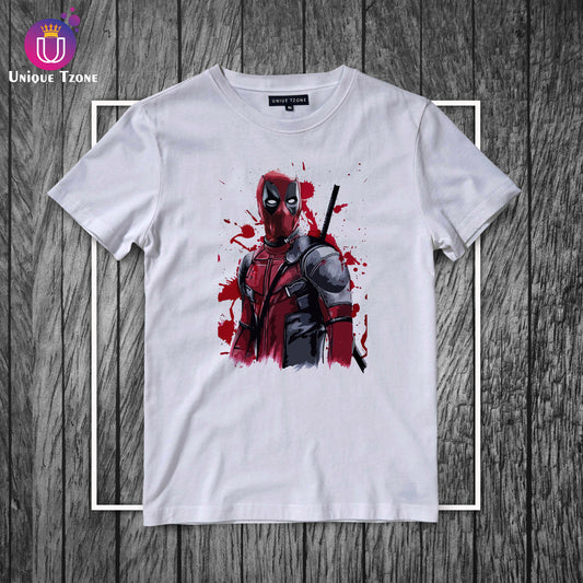 Marvel's Deadpool Round Neck Half Sleeve Marvel Cotton T-shirt