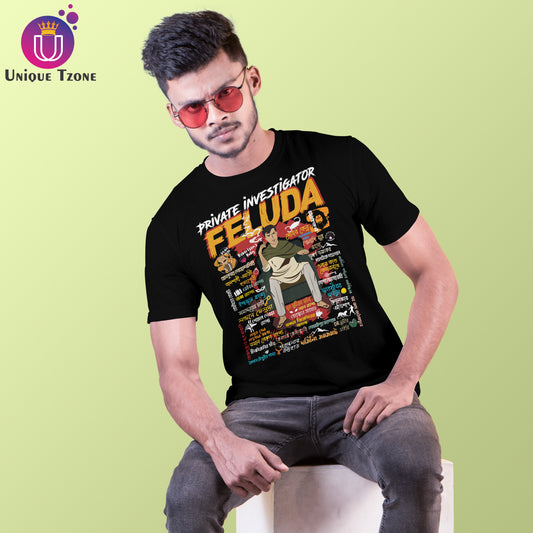 Private Investigator Feluda Round Neck Half Sleeve Unisex Cotton T-shirt