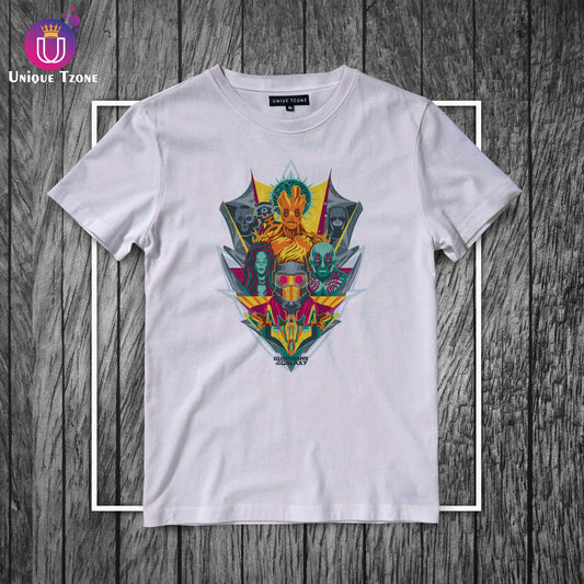 Guardians Of The Galaxy Marvel's Round Neck Half Sleeve Cotton T-shirt