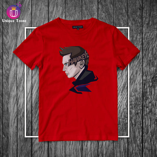 Hawkeye Marvel's Round Neck Half Sleeve Cotton T-shirt