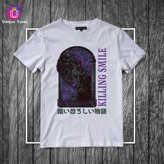 Killing Smile Urban Graphics Round Neck Half Sleeve Cotton T-shirt