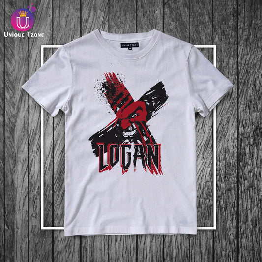 Logan Men's Cotton Graphics Half Sleeve Round Neck T-shirt