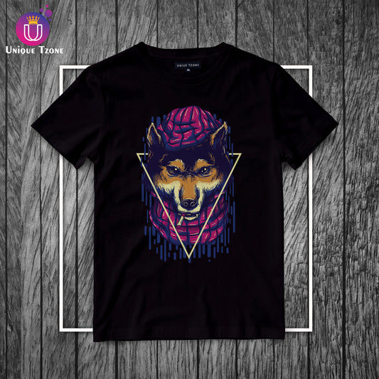 Wolves Urban Graphics Half Sleeve Cotton T-shirt