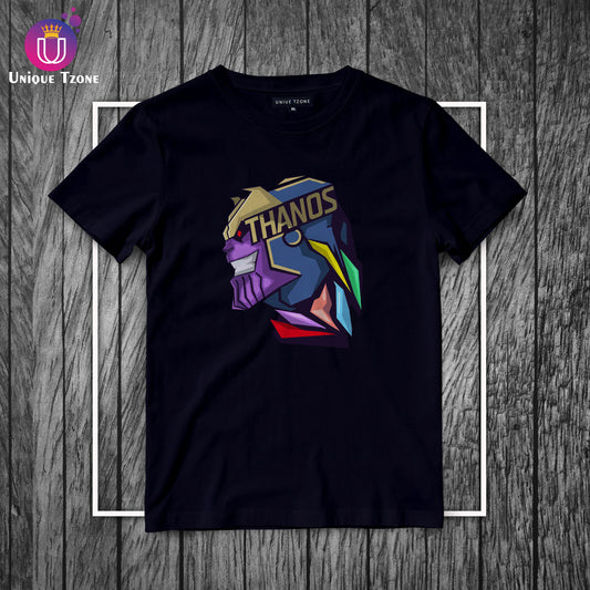 Thanos Smile Marvel's Round Neck Half Sleeve Cotton T-shirt