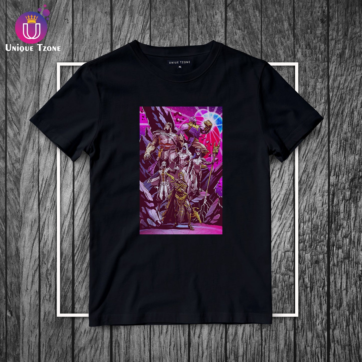 Thanos World Marvel's Round Neck Half Sleeve Cotton T-shirt