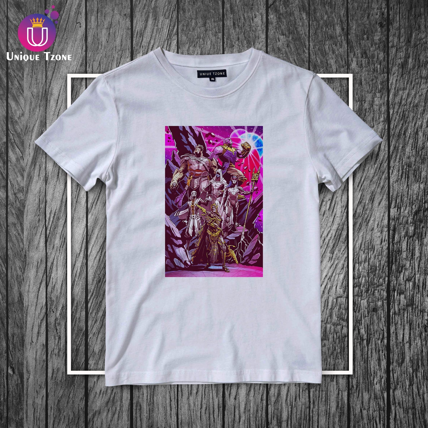 Thanos World Marvel's Round Neck Half Sleeve Cotton T-shirt