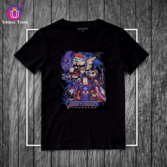 Toonvengers Round Neck Half Sleeve Marvel Base Cotton T-shirt