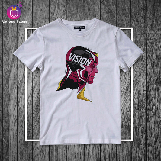 Vision Round Neck Half Sleeve Marvel's Cotton T-shirt