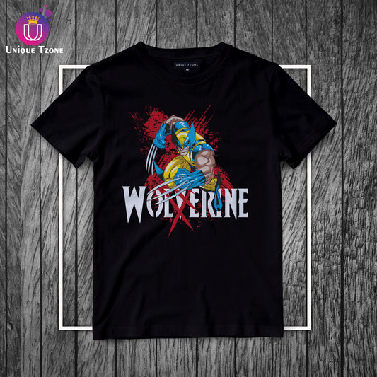 Wolverine Premium Men's Half Sleeve Cotton Graphics T-shirt