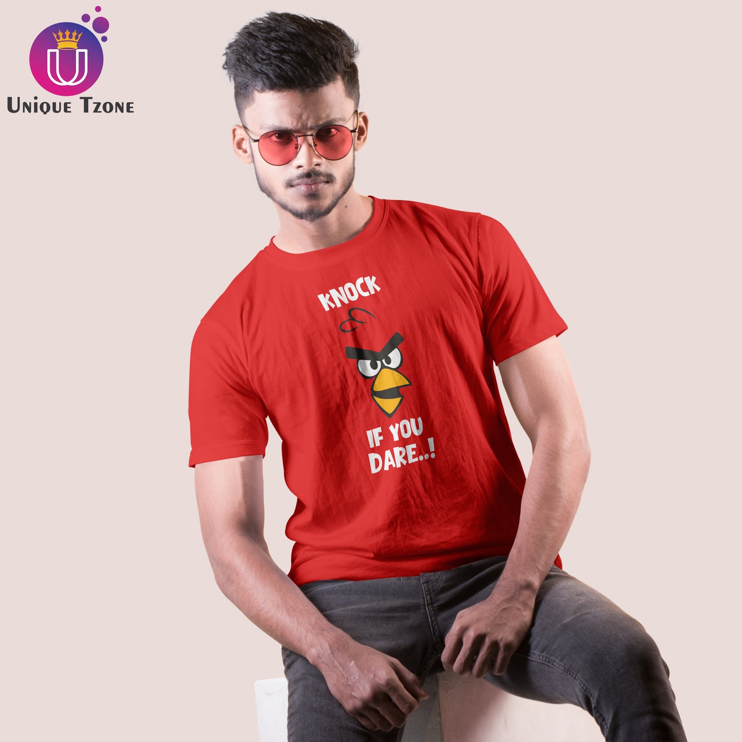 If You Dare Round Neck Cotton T-shirt