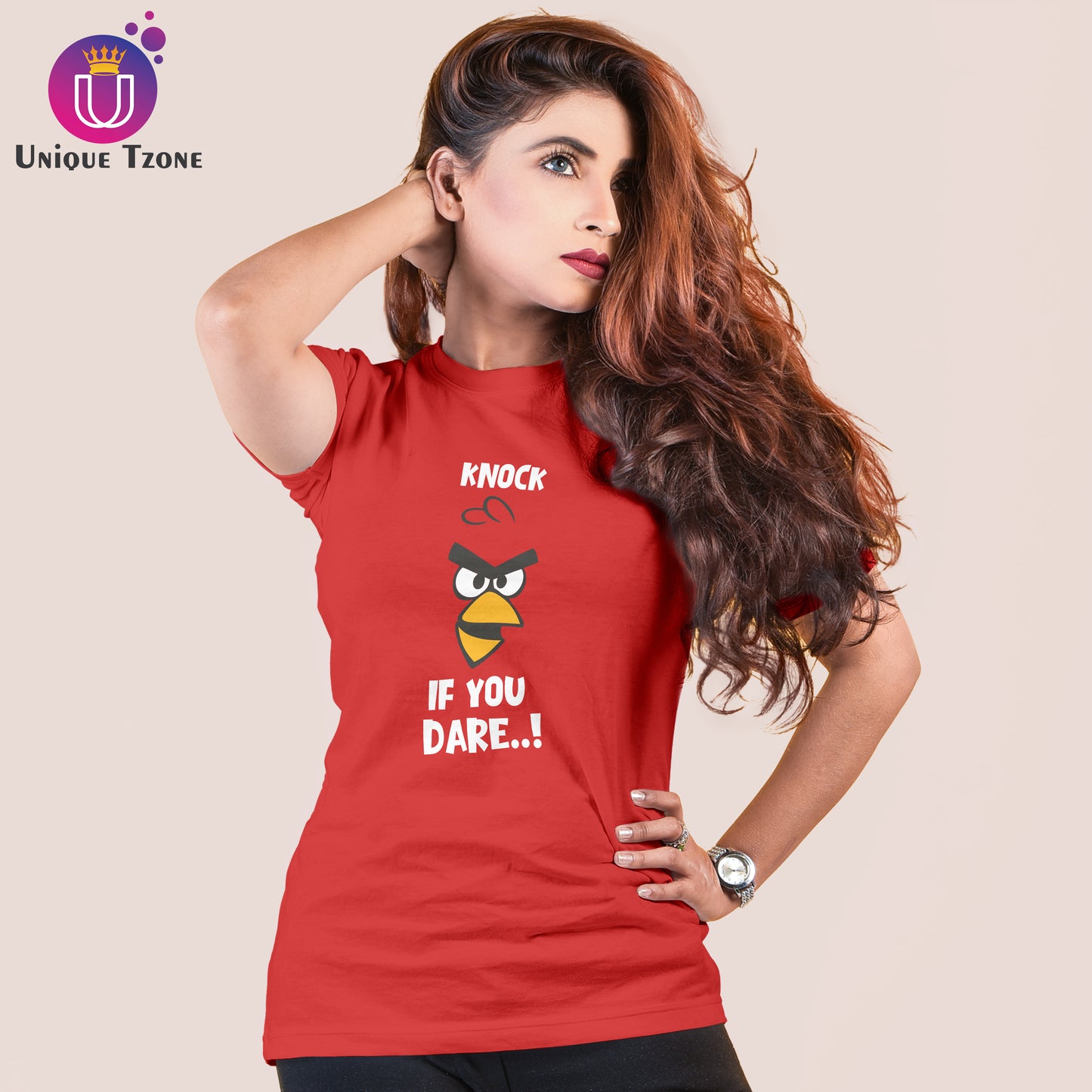 If You Dare Round Neck Cotton T-shirt
