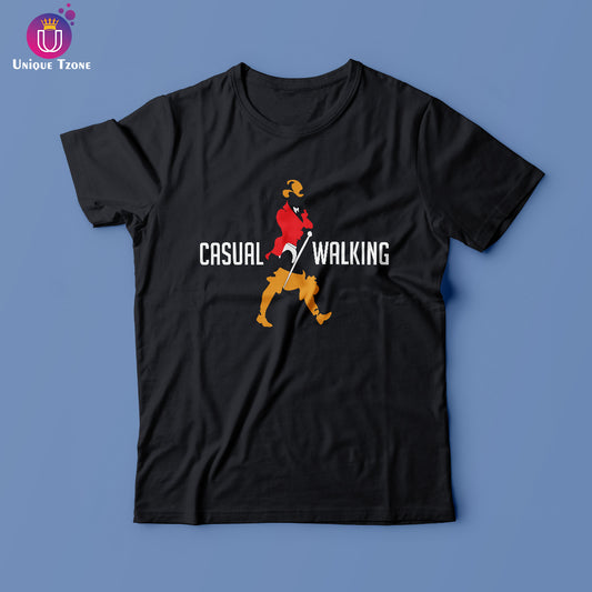 Casual Walking Premium Graphics Round Neck Cotton T-shirt