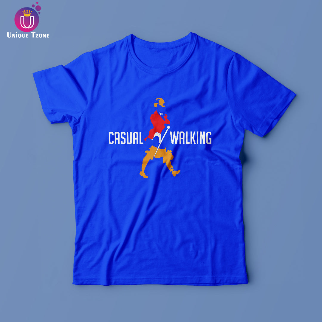 Casual Walking Premium Graphics Round Neck Cotton T-shirt