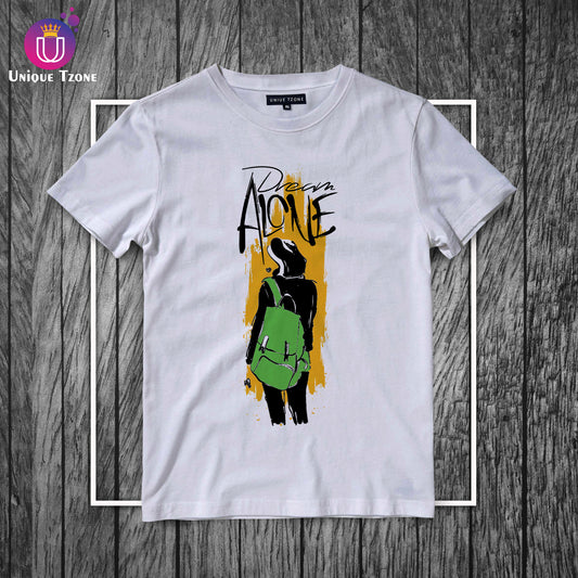 Dream Alone Round Neck T-shirt