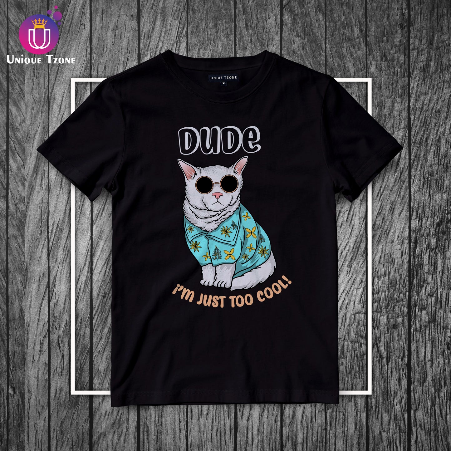 Dude I Am Just To Cool Half Sleeve Cotton T-shirt