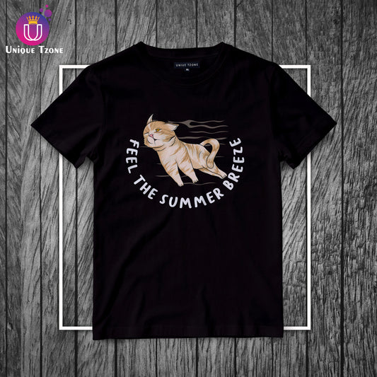 Feel The Summer Breeze Women Round Neck Half Sleeve Cotton T-shirt