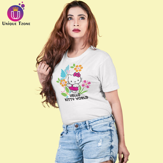 Hello Kitty World Women Regular Use Cotton T-shirt