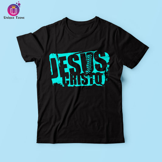 Jesus Cristo Round Neck Half Sleeve Cotton T-shirt